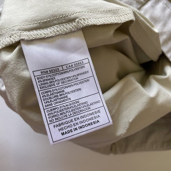 Nike Golf Skirt Women Size 8 Medium Ivory FIT DRY Short Mini Zip Pockets Active - Picture 3 of 13